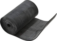 Made in USA - 1/16" Thick x 4" Wide x 60" Long, Plain Backed Buna-N Rubber Strip - Stock Length, 60 Shore A Durometer, 2,500 psi Tensile Strength, -20 to 170°F, Black - Apex Tool & Supply