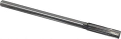 Made in USA - 0.506" Carbide-Tipped 6 Flute Chucking Reamer - Straight Flute, 7/16" Straight Shank, 2" Flute Length, 8" OAL - Apex Tool & Supply