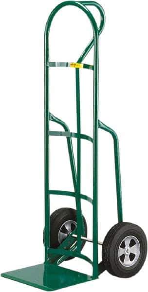 Little Giant - 800 Lb Capacity 49" OAH Hand Truck - 12 x 14" Base Plate, Loop Handle, Steel, Solid Rubber Wheels - Apex Tool & Supply