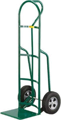 Little Giant - 800 Lb Capacity 49" OAH Hand Truck - 12 x 14" Base Plate, Loop Handle, Steel, Solid Rubber Wheels - Apex Tool & Supply