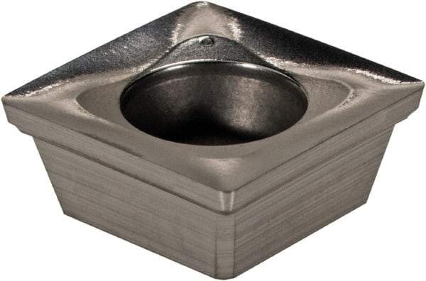 Ingersoll Cutting Tools - SHET110505 P Grade IN15K Carbide Milling Insert - Uncoated, 0.1969" Thick, 0.433" Inscribed Circle, 0.02" Corner Radius - Apex Tool & Supply