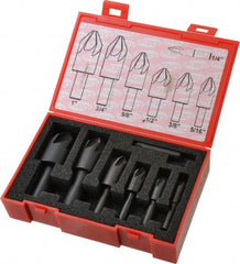 Keo - 7 Piece, 1/4 to 1" Head Diam, 82° Included Angle, Single End Countersink Set - Apex Tool & Supply