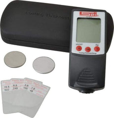 SPI - 0 to 40 mil Digital Coating Thickness Gage - For Use with Ferrous/Nonferrous Bases - Apex Tool & Supply