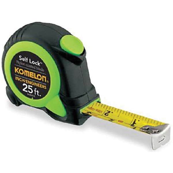 Komelon - 25' x 1" Yellow Blade Tape Measure - Apex Tool & Supply