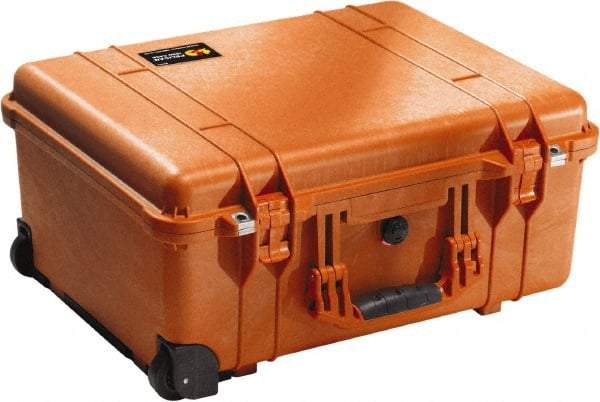 Pelican Products, Inc. - 17-59/64" Wide x 10-27/64" High, Clamshell Hard Case - Orange, Polyethylene - Apex Tool & Supply