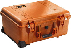 Pelican Products, Inc. - 17-59/64" Wide x 10-27/64" High, Clamshell Hard Case - Orange, Polyethylene - Apex Tool & Supply