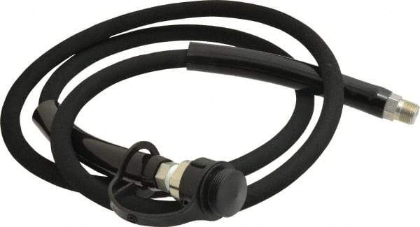 Value Collection - 1/4" Inside Diam x 3/8 NPT 6' Hydraulic Pump Hose - 10,000 psi, 59755199 Opposite End, Rubber - Apex Tool & Supply