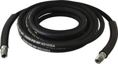 Value Collection - 1/4" Inside Diam x 3/8 NPT 20' Hydraulic Pump Hose - 10,000 psi, 59755199 Opposite End, Rubber - Apex Tool & Supply