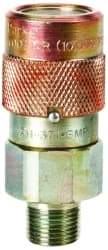 Value Collection - 3/8 NPTF Steel Hydraulic Hose Female Flush Face Coupler - Apex Tool & Supply