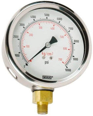Value Collection - 0 to 10000 Scale Range Pressure Dry Gauge - 1.5 Percent of Scale Accuracy - Apex Tool & Supply