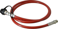 Value Collection - 1/4" Inside Diam x 3/8 NPT 6' Hydraulic Pump Hose - 10,000 psi, 59755199 Opposite End, Thermoplastic - Apex Tool & Supply