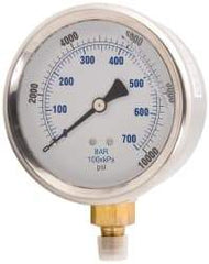 Value Collection - Hydraulic Pressure Gages & Adapters Type: Liquid-Filled Gauge Pressure Rating: 0 - 15000 - Apex Tool & Supply