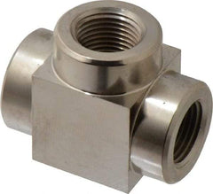 Value Collection - 3/8 NPTF Steel Hydraulic Hose Tee - 10,000 psi - Apex Tool & Supply