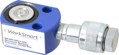 Value Collection - 5 Ton, 0.24" Stroke, 0.26 Cu In Oil Capacity, Portable Hydraulic Flat Body Cylinder - 1.1 Sq In Effective Area, 1.26" Lowered Ht., 1.5" Max Ht., 1.18" Cyl Bore Diam, 0.98" Plunger Rod Diam, 10,000 Max psi - Apex Tool & Supply