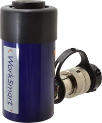 Value Collection - 10 Ton, 2.01" Stroke, 4.5 Cu In Oil Capacity, Portable Hydraulic Single Acting Cylinder - 2.24 Sq In Effective Area, 4.84" Lowered Ht., 6.85" Max Ht., 1.69" Cyl Bore Diam, 1.49" Plunger Rod Diam, 10,000 Max psi - Apex Tool & Supply