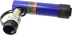 Value Collection - 5 Ton, 3.07" Stroke, 3.07 Cu In Oil Capacity, Portable Hydraulic Single Acting Cylinder - 1 Sq In Effective Area, 6.65" Lowered Ht., 9.72" Max Ht., 1.13" Cyl Bore Diam, 1" Plunger Rod Diam, 10,000 Max psi - Apex Tool & Supply