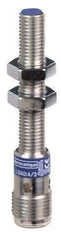 Telemecanique Sensors - NPN, NC, 2.5mm Detection, Cylinder Shielded, Inductive Proximity Sensor - 3 Wires, IP67, 12 to 48 VDC, M8x1 Thread, 61mm Long - Apex Tool & Supply