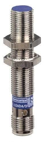 Telemecanique Sensors - PNP, NC, 4mm Detection, Cylinder Shielded, Inductive Proximity Sensor - 3 Wires, IP67, IP69K, 12 to 48 VDC, M12x1 Thread, 2.44 Inch Long - Apex Tool & Supply