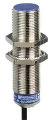 Telemecanique Sensors - PNP, 8mm Detection, Cylinder Shielded, Inductive Proximity Sensor - 3 Wires, IP68, IP69K, 12 to 48 VDC, M18x1 Thread, 2.44 Inch Long - Apex Tool & Supply