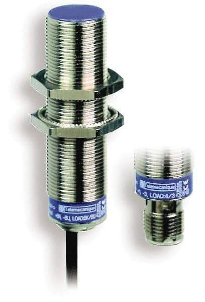 Telemecanique Sensors - PNP, NC, 8mm Detection, Cylinder Shielded, Inductive Proximity Sensor - 3 Wires, IP68, IP69K, 12 to 48 VDC, M18x1 Thread, 2.44 Inch Long - Apex Tool & Supply