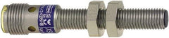 Telemecanique Sensors - NPN, 1.5mm Detection, Cylinder Shielded, Inductive Proximity Sensor - 3 Wires, IP67, 12 to 24 VDC, M8x1 Thread, 0.39 Inch Long - Apex Tool & Supply