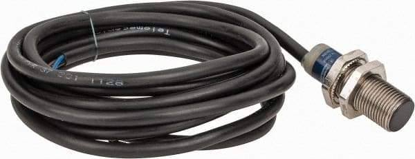 Telemecanique Sensors - NPN, NC, 2mm Detection, Cylinder Shielded, Inductive Proximity Sensor - 3 Wires, IP68, IP69K, 12 to 24 VDC, M12x1 Thread, 1.38 Inch Long x 0.47 Inch Wide - Apex Tool & Supply
