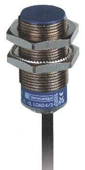 Telemecanique Sensors - NPN, PNP, 5mm Detection, Cylinder, Inductive Proximity Sensor - 2 Wires, IP68, IP69, 12 to 48 VDC, M18x1 Thread, 62mm Long - Apex Tool & Supply