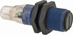 Telemecanique Sensors - 4 Pin M12 Connector, 4m Nominal Distance, Shock and Vibration Resistant, Retroreflective Photoelectric Sensor - 12 to 24 VDC, 500 Hz, PBT, 60mm Long x 18mm Wide - Apex Tool & Supply