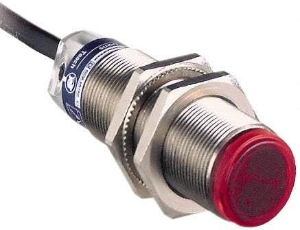 Telemecanique Sensors - Cable Connector, 20m Nominal Distance, Shock and Vibration Resistant, Multimode Photoelectric Sensor - 12 to 24 VDC, 250 Hz, Brass, 64mm Long x 18mm Wide x 1.7 Inch High - Apex Tool & Supply