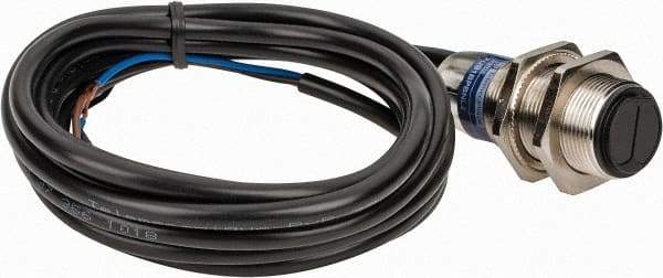 Telemecanique Sensors - Cable Connector, 4m Nominal Distance, Shock and Vibration Resistant, Retroreflective Photoelectric Sensor - 12 to 24 VDC, 500 Hz, Nickel Plated Brass, 1.81 Inch Long x 0.71 Inch Wide - Apex Tool & Supply