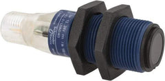 Telemecanique Sensors - 4 Pin M12 Connector, 15m Nominal Distance, Shock and Vibration Resistant, Through Beam Photoelectric Sensor - 12 to 24 VDC, 500 Hz, PBT, 2.36 Inch Long x 0.71 Inch Wide - Apex Tool & Supply