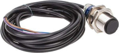 Telemecanique Sensors - Cable Connector, 15m Nominal Distance, Shock and Vibration Resistant, Through Beam Photoelectric Sensor - 12 to 24 VDC, 500 Hz, Nickel Plated Brass, 46mm Long x 18mm Wide - Apex Tool & Supply