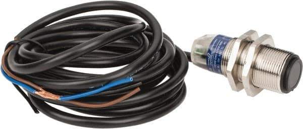 Telemecanique Sensors - Cable Connector, 15m Nominal Distance, Shock and Vibration Resistant, Through Beam Photoelectric Sensor - 12 to 24 VDC, 500 Hz, Nickel Plated Brass, 1.81 Inch Long x 0.71 Inch Wide - Apex Tool & Supply