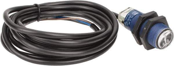 Telemecanique Sensors - Cable Connector, 0.1m Nominal Distance, Shock and Vibration Resistant, Diffused Photoelectric Sensor - 12 to 24 VDC, 500 Hz, PBT, 1.81 Inch Long x 0.71 Inch Wide - Apex Tool & Supply