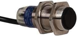 Telemecanique Sensors - Cable Connector, 0.1m Nominal Distance, Shock and Vibration Resistant, Diffused Photoelectric Sensor - 12 to 24 VDC, 500 Hz, Nickel Plated Brass, 1.81 Inch Long x 0.71 Inch Wide - Apex Tool & Supply