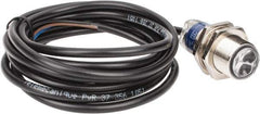 Telemecanique Sensors - Cable Connector, 0.1m Nominal Distance, Shock and Vibration Resistant, Diffused Photoelectric Sensor - 12 to 24 VDC, 500 Hz, Nickel Plated Brass, 1.81 Inch Long x 0.71 Inch Wide - Apex Tool & Supply
