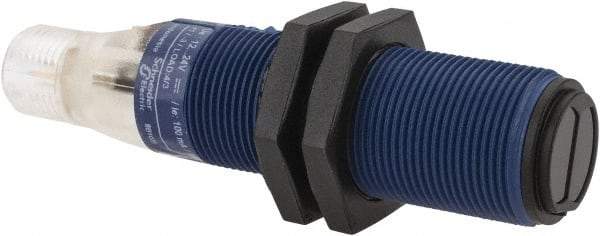 Telemecanique Sensors - 4 Pin M12 Connector, 0.6m Nominal Distance, Shock and Vibration Resistant, Diffused Photoelectric Sensor - 12 to 24 VDC, 500 Hz, PBT, 2.99 Inch Long x 0.71 Inch Wide - Apex Tool & Supply
