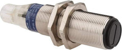 Telemecanique Sensors - 4 Pin M12 Connector, 0.6m Nominal Distance, Shock and Vibration Resistant, Diffused Photoelectric Sensor - 12 to 24 VDC, 500 Hz, Nickel Plated Brass, 2.99 Inch Long x 0.71 Inch Wide - Apex Tool & Supply
