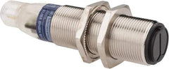 Telemecanique Sensors - 4 Pin M12 Connector, 0.6m Nominal Distance, Shock and Vibration Resistant, Diffused Photoelectric Sensor - 12 to 24 VDC, 500 Hz, Nickel Plated Brass, 2.99 Inch Long x 0.71 Inch Wide - Apex Tool & Supply