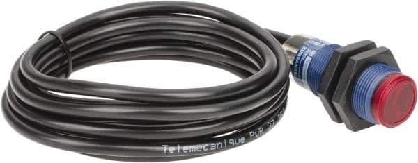 Telemecanique Sensors - Cable Connector, 2m Nominal Distance, Shock and Vibration Resistant, Polarized Retroreflective Photoelectric Sensor - 12 to 24 VDC, 500 Hz, PBT, 1.89 Inch Long x 0.71 Inch Wide - Apex Tool & Supply