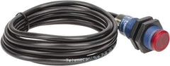 Telemecanique Sensors - Cable Connector, 2m Nominal Distance, Shock and Vibration Resistant, Polarized Retroreflective Photoelectric Sensor - 12 to 24 VDC, 500 Hz, PBT, 1.89 Inch Long x 0.71 Inch Wide - Apex Tool & Supply