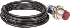 Telemecanique Sensors - Cable Connector, 2m Nominal Distance, Shock and Vibration Resistant, Polarized Retroreflective Photoelectric Sensor - 12 to 24 VDC, 500 Hz, Nickel Plated Brass, 1.89 Inch Long x 0.71 Inch Wide - Apex Tool & Supply