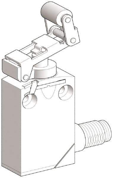 Telemecanique Sensors - SPDT, NC/NO, 240 VAC, 250 VDC, Screw Terminal, Roller Plunger Actuator, General Purpose Limit Switch - 1, 2, 6, 12, 13, 4X, 6P NEMA Rating, IP66, IP67, IP68 IPR Rating - Apex Tool & Supply