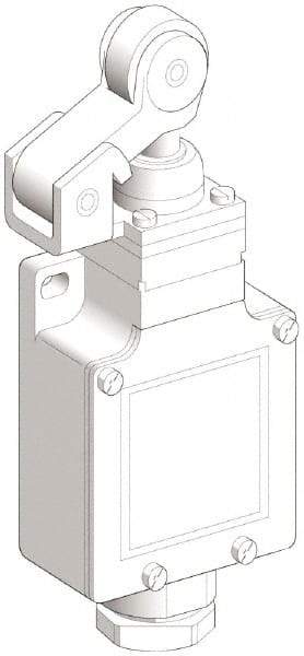Telemecanique Sensors - SPDT, NC/NO, 240 VAC, 250 VDC, Screw Terminal, Roller Plunger Actuator, General Purpose Limit Switch - 1, 2, 4, 6, 12, 13, 6P NEMA Rating, IP66 IPR Rating - Apex Tool & Supply