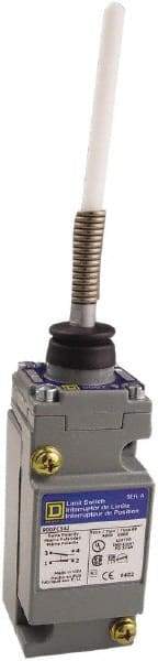 Square D - SPDT, NC/NO, 600 VAC at 1.20 Amp, 600 VDC at 0.10 Amp, Screw Terminal, Wobble Stick Actuator, General Purpose Limit Switch - 1, 2, 4, 6, 12, 13, 6P NEMA Rating, IP66 IPR Rating - Apex Tool & Supply