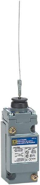 Square D - SPDT, NC/NO, Multiple VDC Levels, Screw Terminal, Cat Whisker Actuator, General Purpose Limit Switch - 1, 2, 4, 6, 12, 13, 6P NEMA Rating, IP66 IPR Rating - Apex Tool & Supply