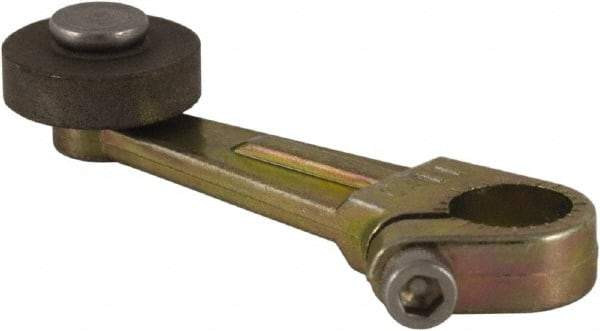 Square D - 2 Inch Long, 1/4 Inch Diameter, Cast Zinc Body, Limit Switch Operator - 1/4 Inch Face Width, Iron Roller, For Use with Limit Switches - Apex Tool & Supply