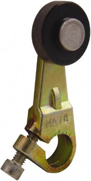 Square D - 1-1/2 Inch Long, 3/4 Inch Diameter, Cast Zinc Body, Limit Switch Operator - 1/4 Inch Face Width, Nylon Roller, For Use with Limit Switches - Apex Tool & Supply