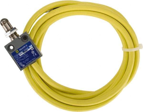 Square D - SPDT, NC/NO, Multiple VDC Levels, Prewired Terminal, Parallel Roller Plunger Actuator, General Purpose Limit Switch - 1, 2, 4, 6, 6P NEMA Rating, IP67 IPR Rating, Bushing Mount, 80 Ounce Operating Force - Apex Tool & Supply