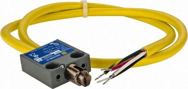 Square D - SPDT, NC/NO, Multiple VAC Levels, Prewired Terminal, Cross Roller Plunger Actuator, General Purpose Limit Switch - 1, 2, 4, 6, 6P NEMA Rating, IP67 IPR Rating, 80 Ounce Operating Force - Apex Tool & Supply